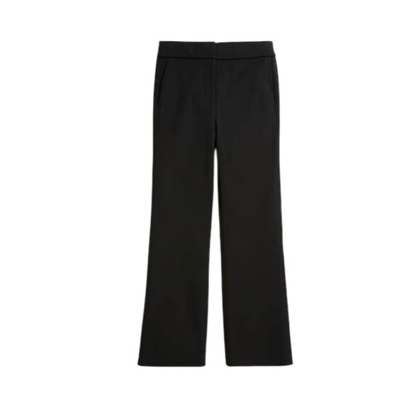J.Crew Black Kelsey Pant Womens Size 0 Tall  Flared Cropped Trousers - Picture 4 of 6